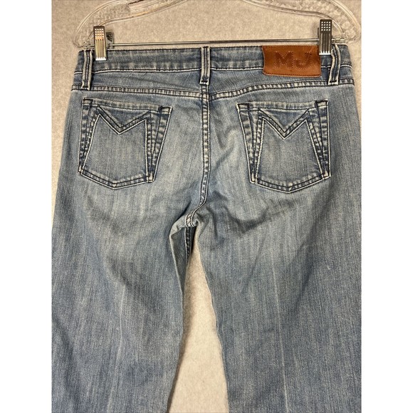 Marc Jacobs Women’s Sz 28 Angela 001 Low Rise Bootcut Stretch Denim Jeans Blue - Picture 10 of 13